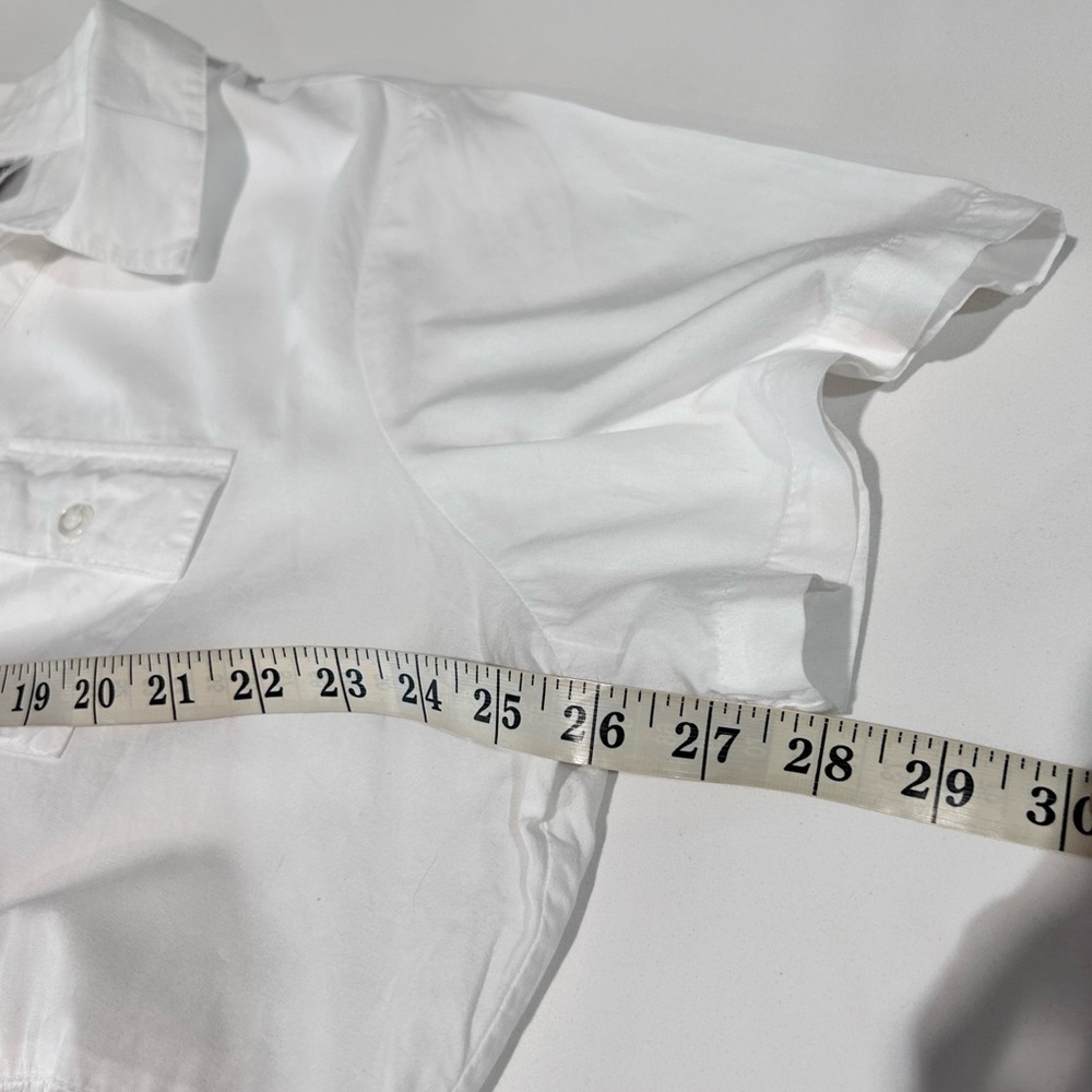 MAINSTREET BLUES white blouse short sleeve size:1X - Picture 11 of 13